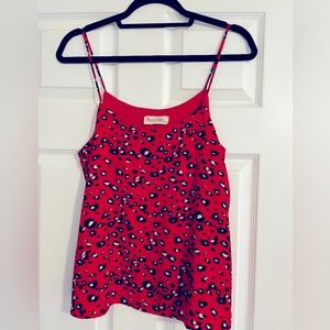Peach Love California Animal Print Swing Cami Top, Women’s Medium